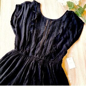 Forever 21 BLACK  boho dress SIZE SMALL NWT